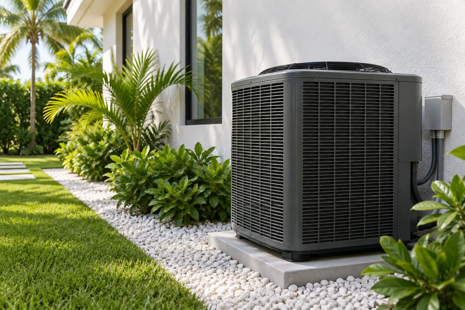 Illustrative outdoor air conditioning equipment